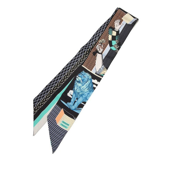 HERMES Grand Theatre Nouveau Silk Twilly