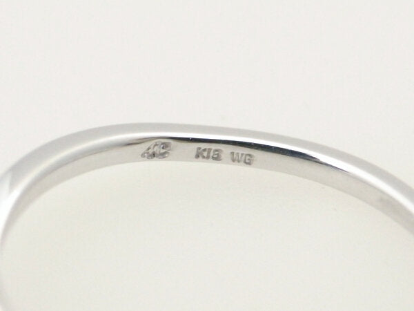 4℃ Diamond Ring K18WG 8号 White Gold in Great Condition