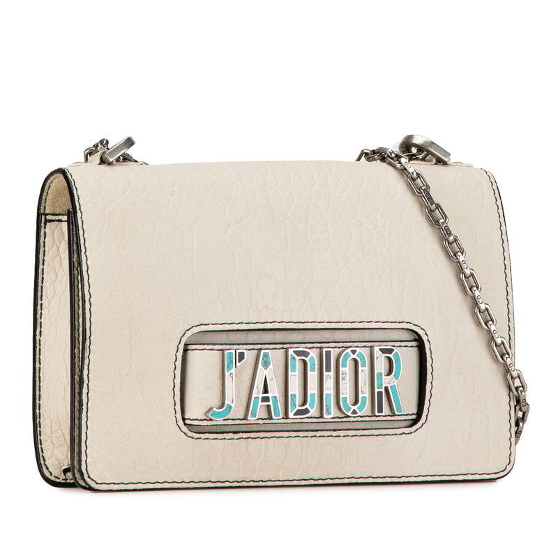 Dior J'ADIOR Logo Chain Leather Shoulder Bag