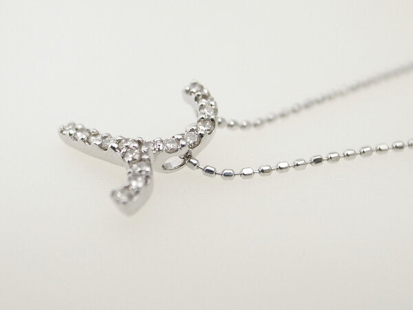 4℃ Diamond Necklace K18WG White Gold