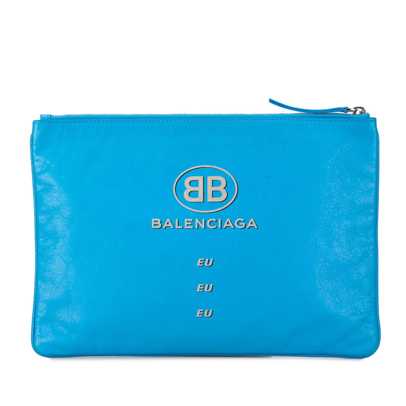 Balenciaga Leather Clutch Bag 506794 in Great Condition