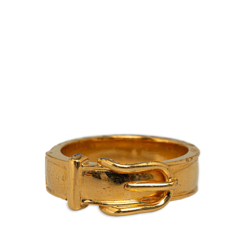 Hermes Gold Plated Scarf Ring