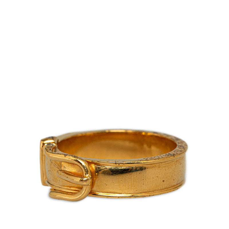 Hermes Gold Plated Scarf Ring