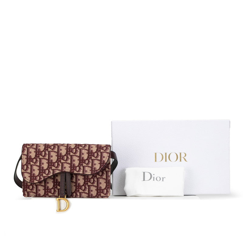 Dior Trotter Saddle Waist Bag Canvas Leather