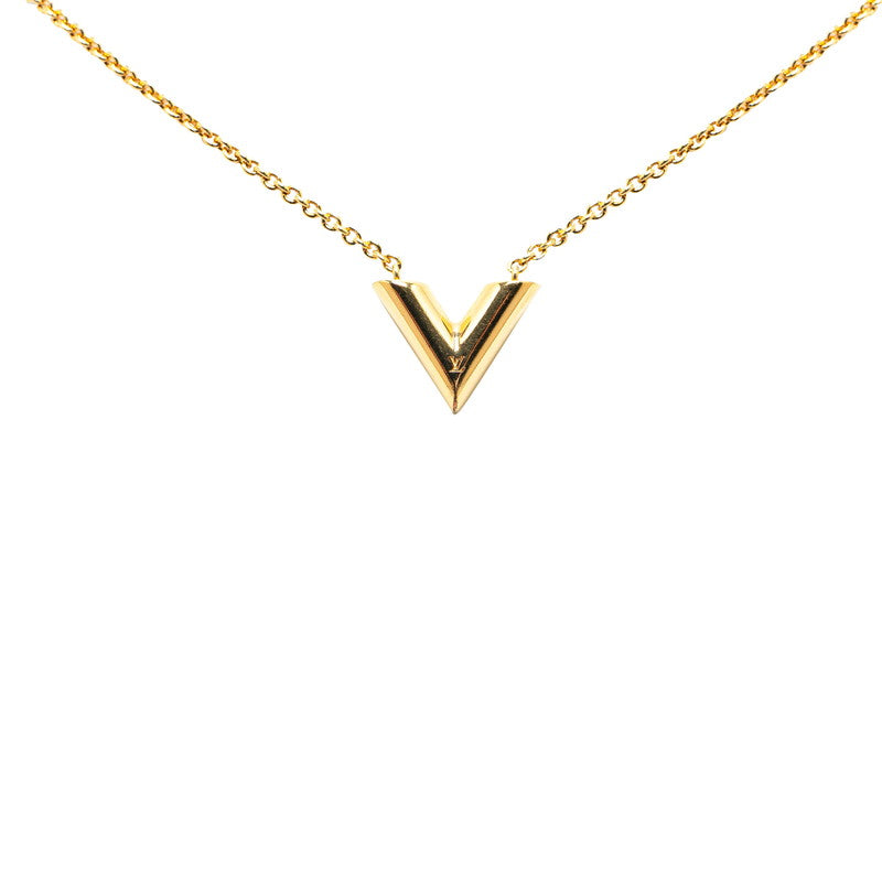 Louis Vuitton Essential V Necklace Gold M61083