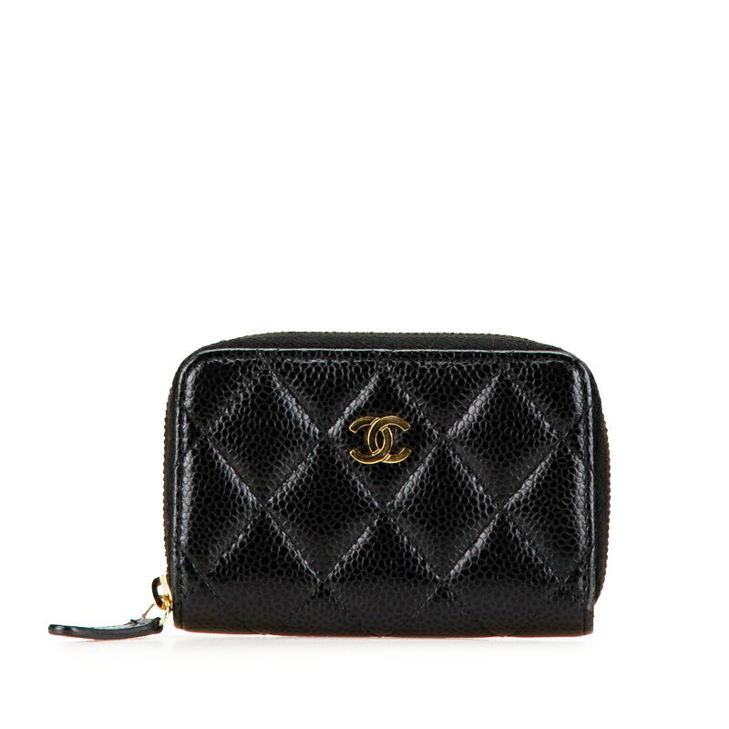 Chanel Caviar Coin Case Black