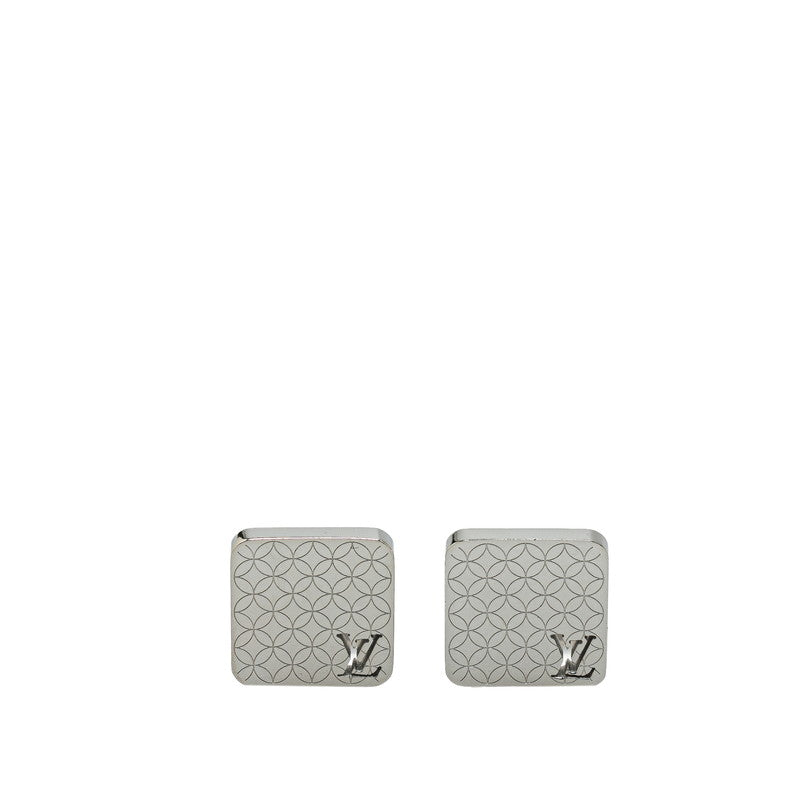 Louis Vuitton Silver Metal Cufflinks M65043