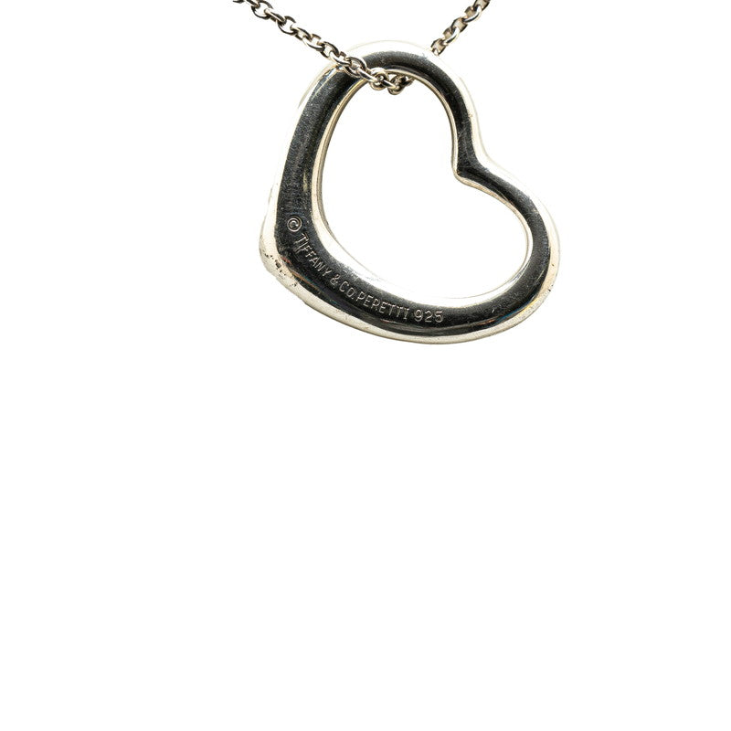 Tiffany & Co Open Heart Necklace Silver