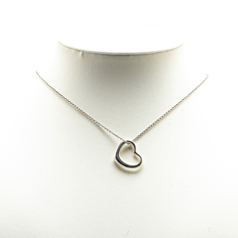 Tiffany & Co Open Heart Necklace Silver