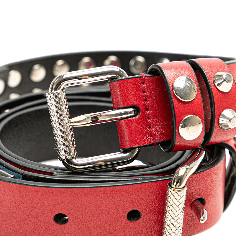 Prada Leather Studded Belt