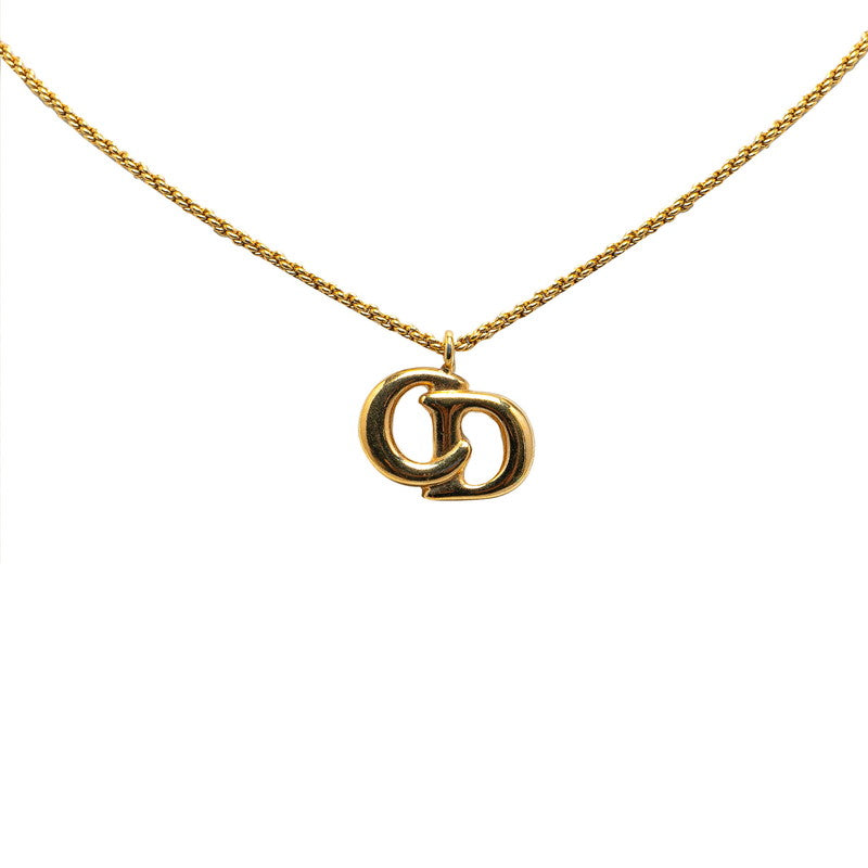 Dior Gold Plated CD Logo Necklace