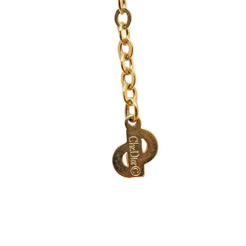 Dior Gold Plated CD Logo Necklace