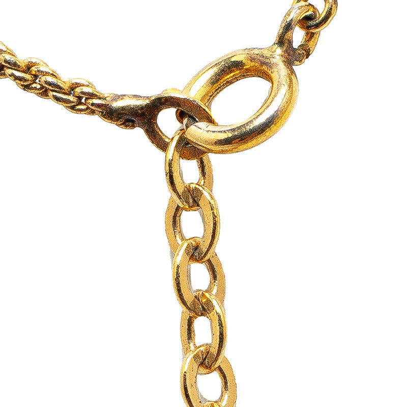 Dior Gold Plated CD Logo Necklace