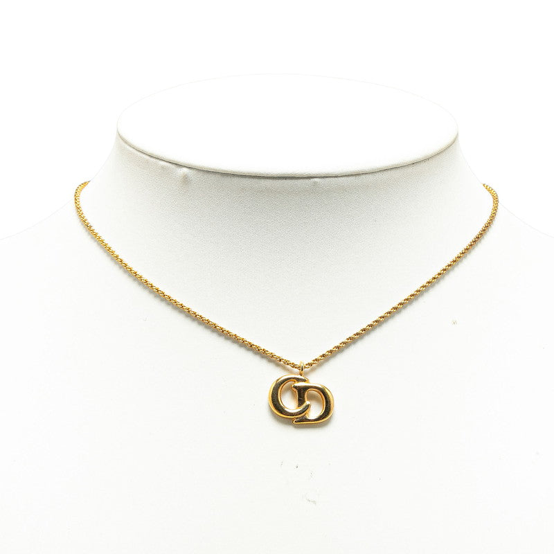 Dior Gold Plated CD Logo Necklace