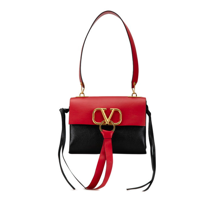 Valentino V-Sling Leather Shoulder Bag