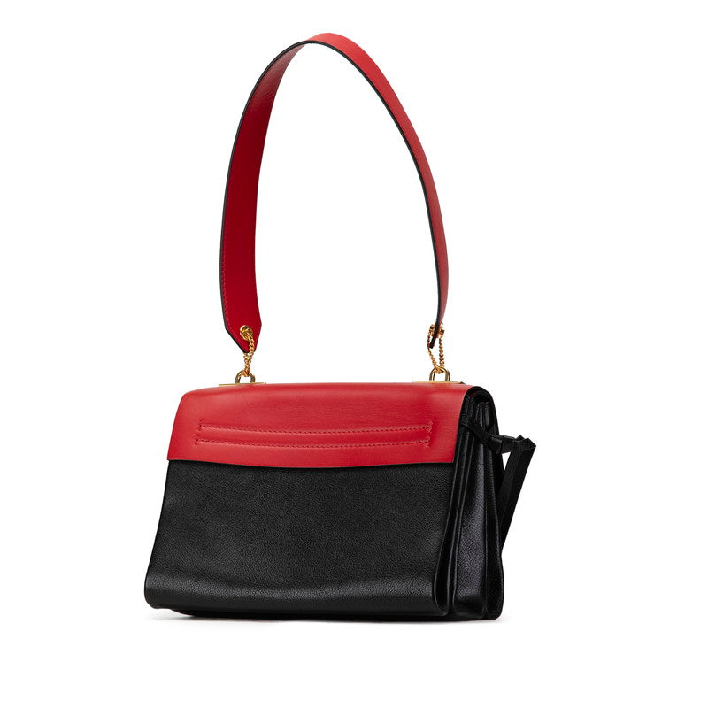 Valentino V-Sling Leather Shoulder Bag