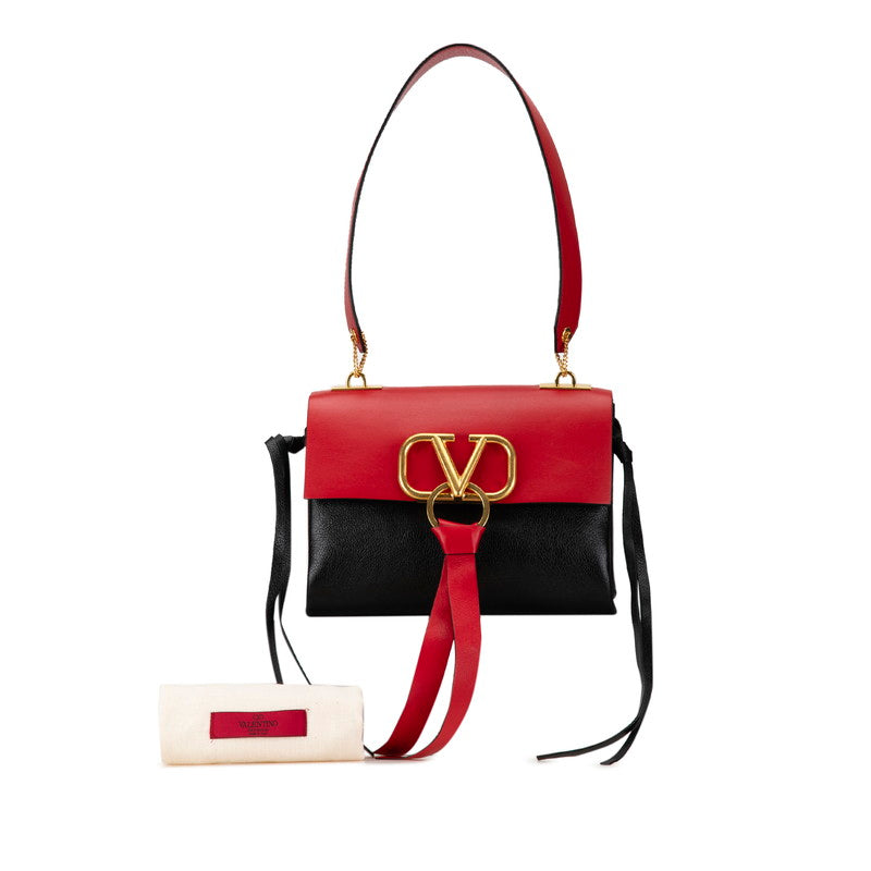 Valentino V-Sling Leather Shoulder Bag