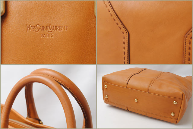 Yves Saint Laurent Leather Tote/Handbag Camel 189542