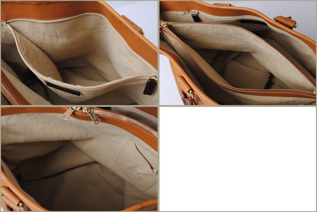 Yves Saint Laurent Leather Tote/Handbag Camel 189542