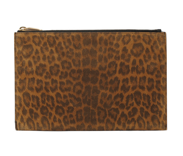 Yves Saint Laurent Suede Clutch Bag 375950