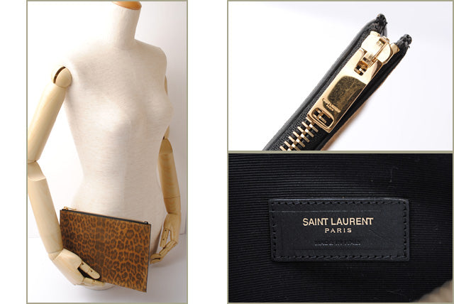 Yves Saint Laurent Suede Clutch Bag 375950