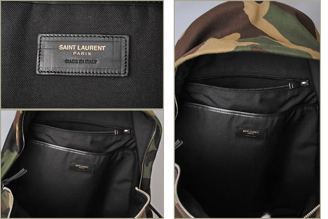 Yves Saint Laurent City Backpack Cotton Leather 435988