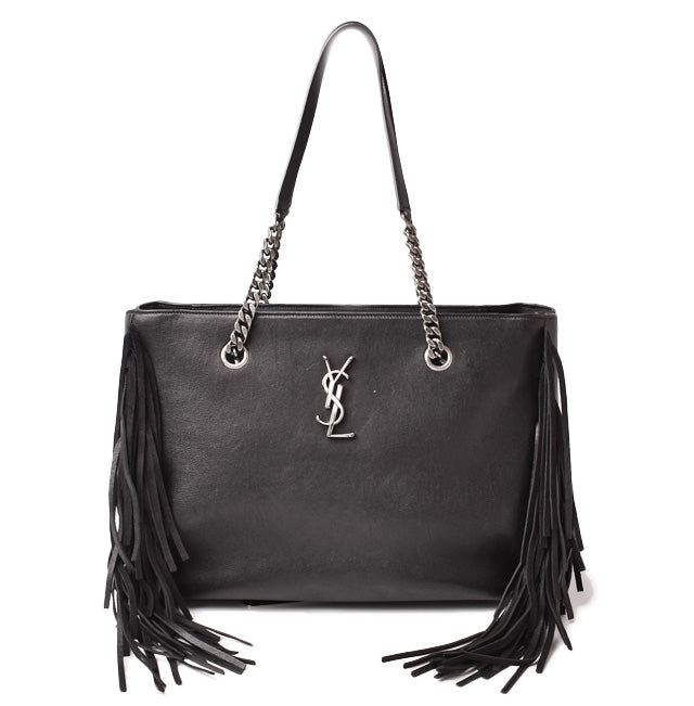 Yves Saint Laurent Leather Tote/Chain Bag 410476