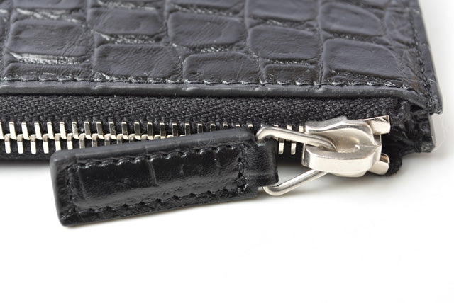 Saint Laurent Crocodile Embossed Leather iPad Clutch Bag