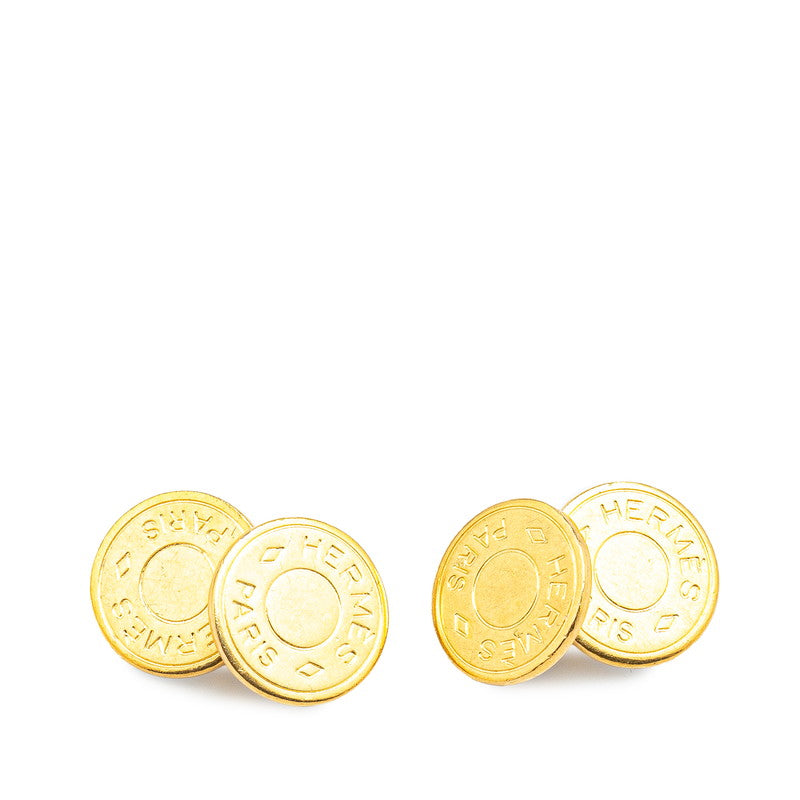 Hermes Gold Plated Cufflinks