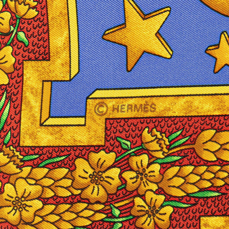 Hermes Silk Scarf Carre 90 CARPE DIEM in Great Condition