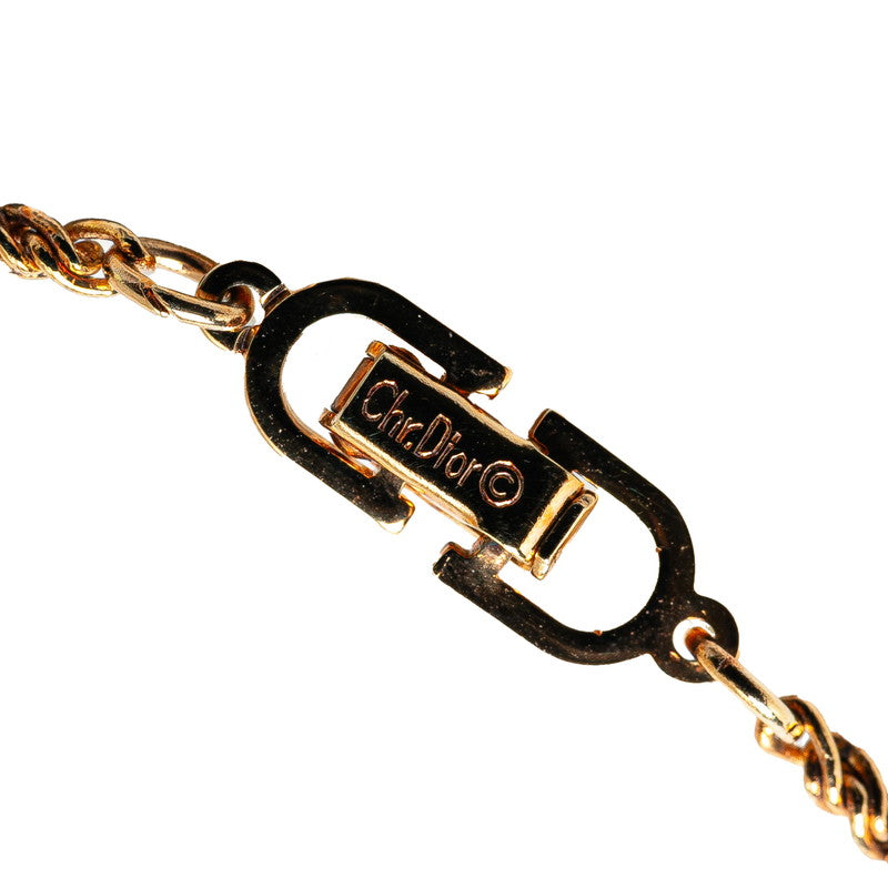 Dior Logo Chain Necklace Gold Plated