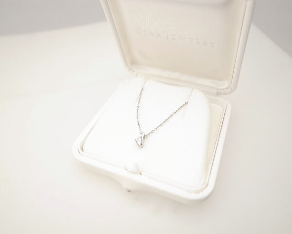 Platinum Diamond Necklace 0.09ct Pt950 in Great Condition