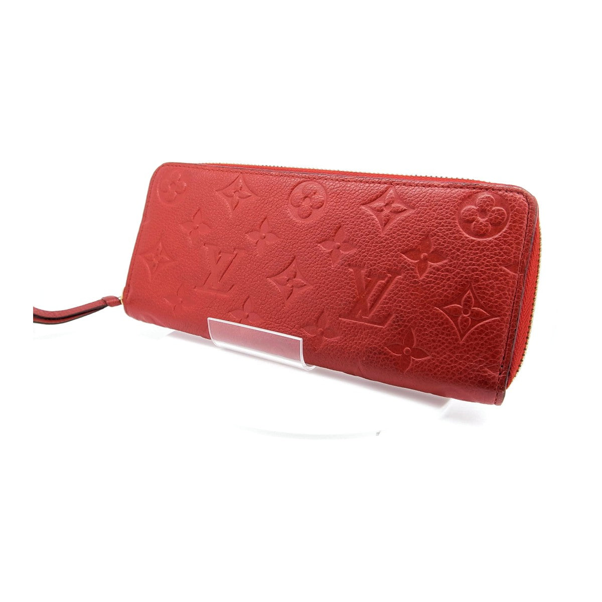 Louis Vuitton Clemence Long Wallet M60169 Red in Very Good Condition