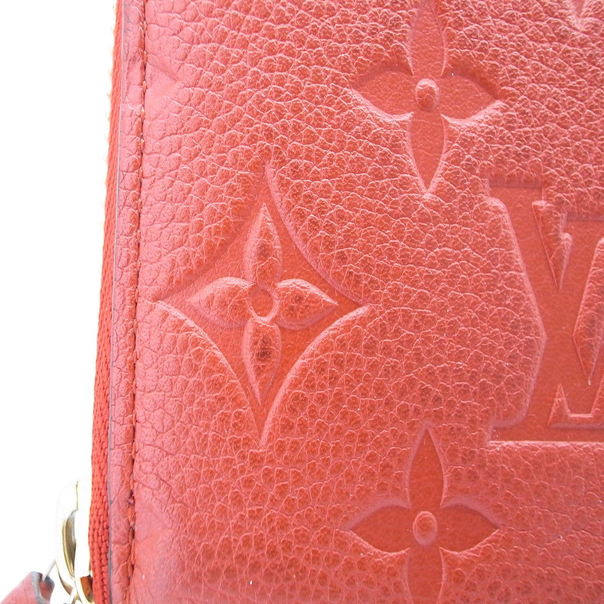 Louis Vuitton Clemence Long Wallet M60169 Red in Very Good Condition