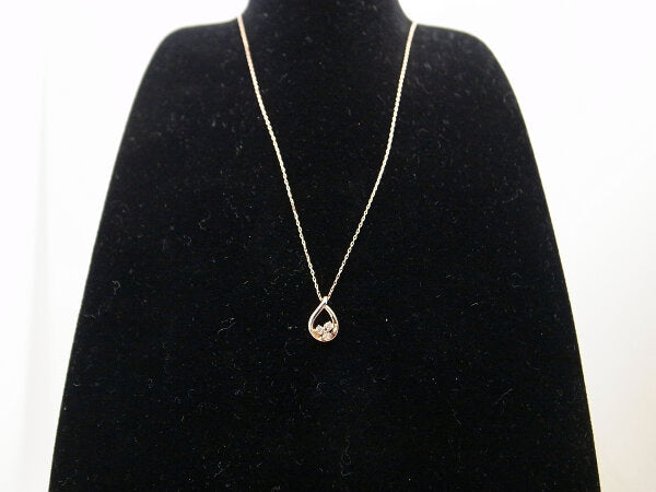 K10PG Pink Gold Diamond Necklace in Great Condition