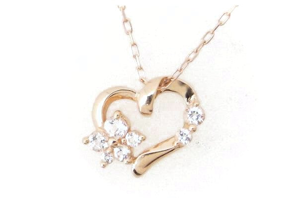 Pre-owned 4°C K10PG Pink Gold Necklace in Great Condition