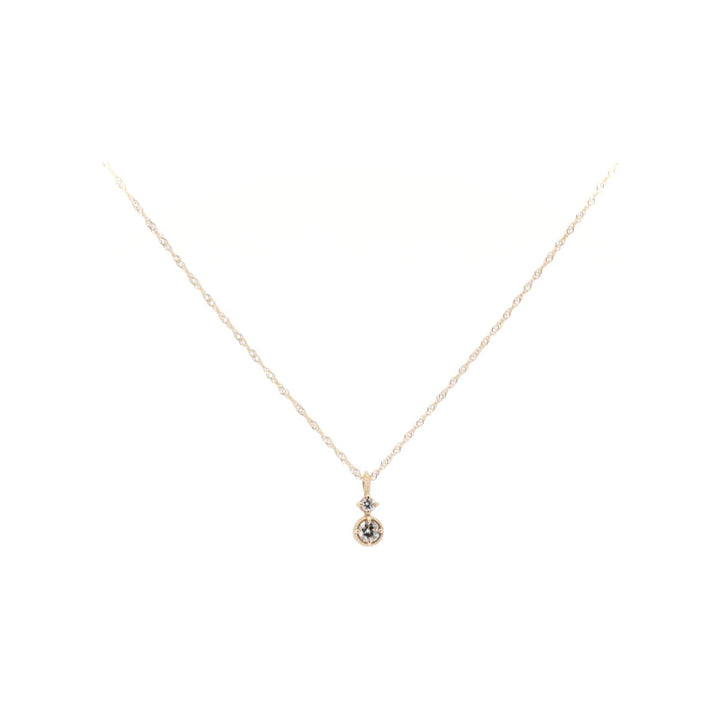 K10YG Yellow Gold Diamond Necklace in Great Condition