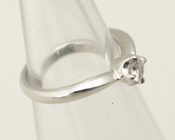 Platinum Diamond Ring 0.141ct Size 8 in Great Condition