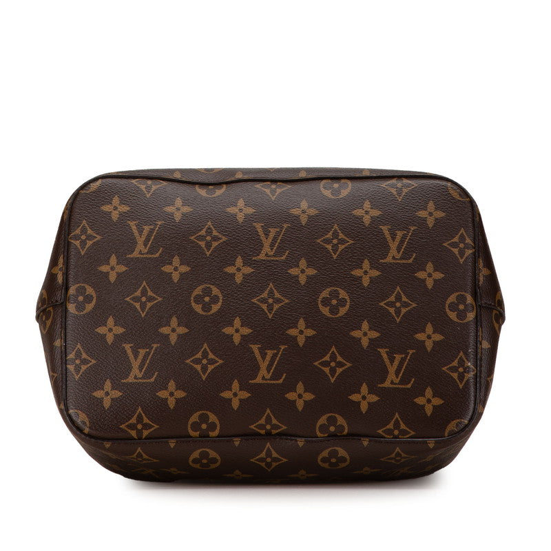 Louis Vuitton Monogram NeoNoe Shoulder Bag M44021 Red Brown PVC Leather in Great Condition