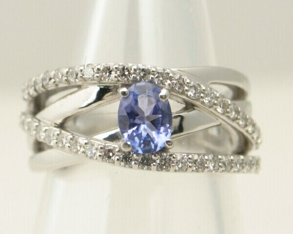 Tanzanite Diamond Ring PT900 Platinum