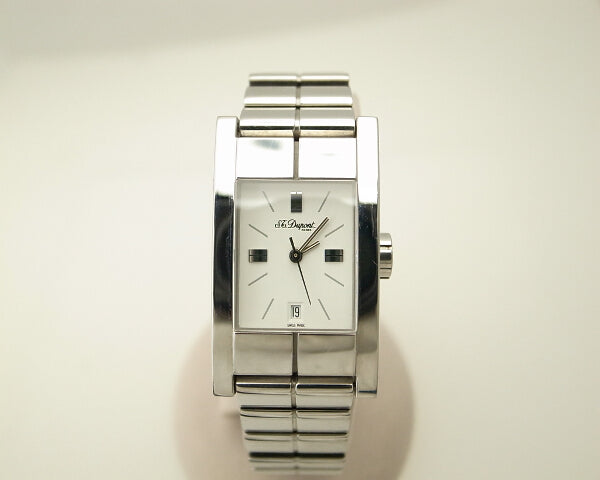 S.T. Dupont Geometry Ladies Watch Stainless Steel Quartz in Very Good Condition