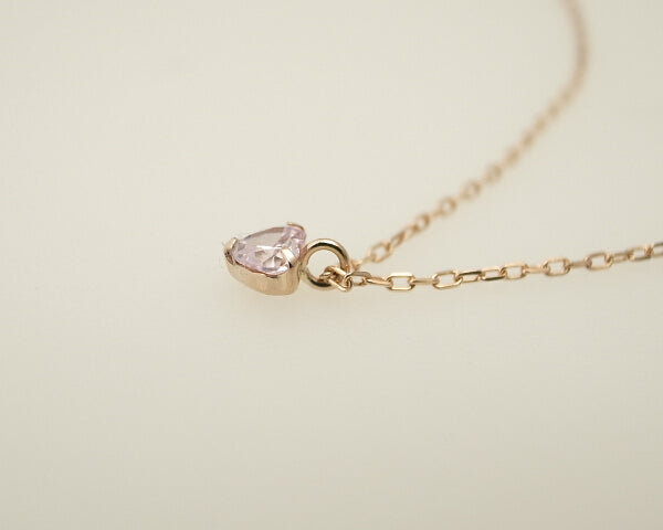 K10PG Pink Sapphire Necklace in Great Condition