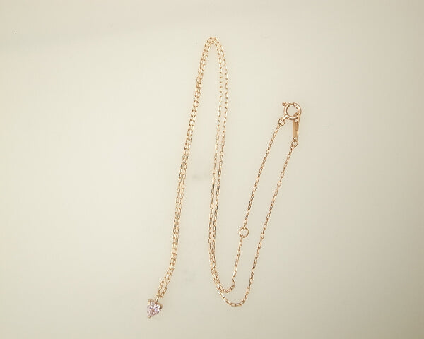 K10PG Pink Sapphire Necklace in Great Condition