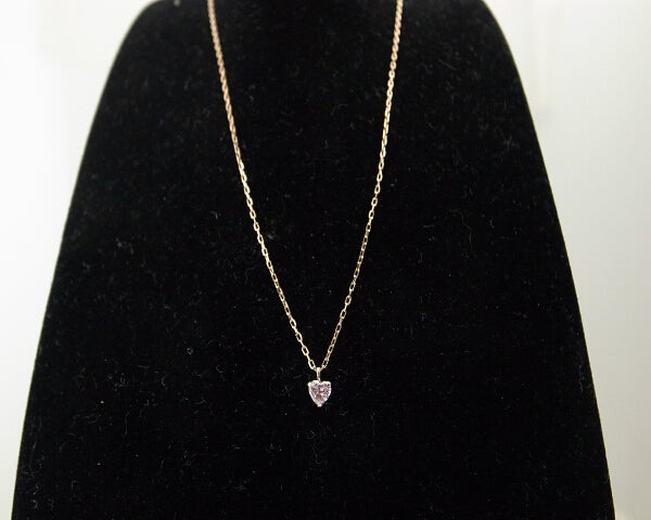 K10PG Pink Sapphire Necklace in Great Condition