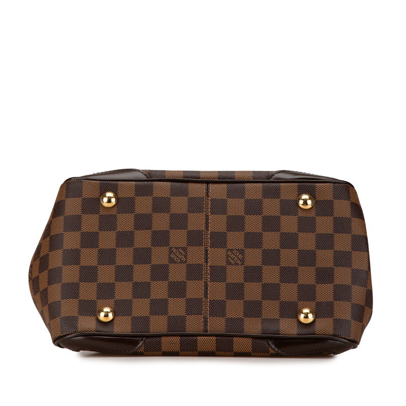 Louis Vuitton Damier Verona PM Handbag Brown in Great Condition