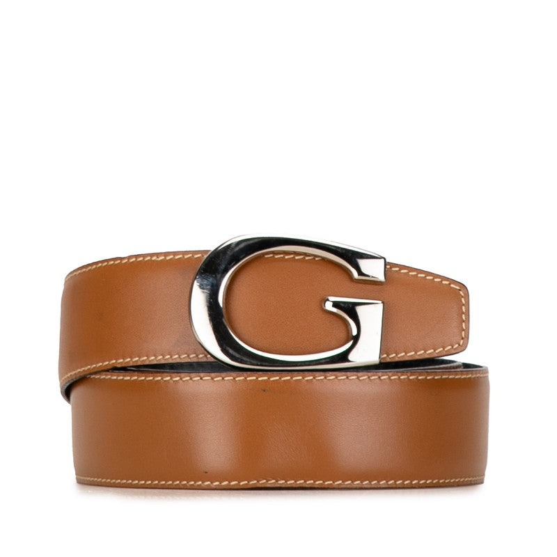 Gucci Leather G Buckle Belt 75/30 0361406 in Good Condition