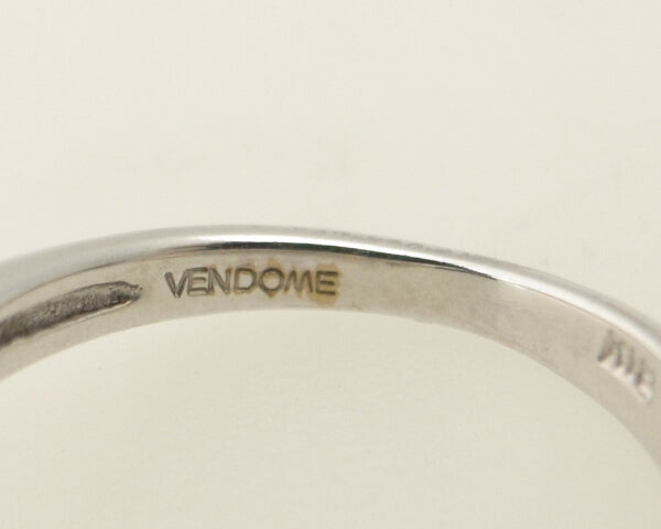 Vendome Aoyama Diamond Ring K18WG 8.5 in Great Condition