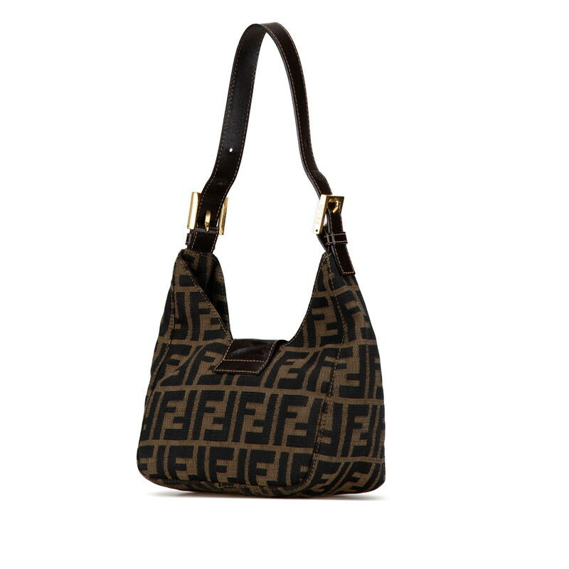 Fendi Mini Mamma Bucket Handbag Canvas Leather