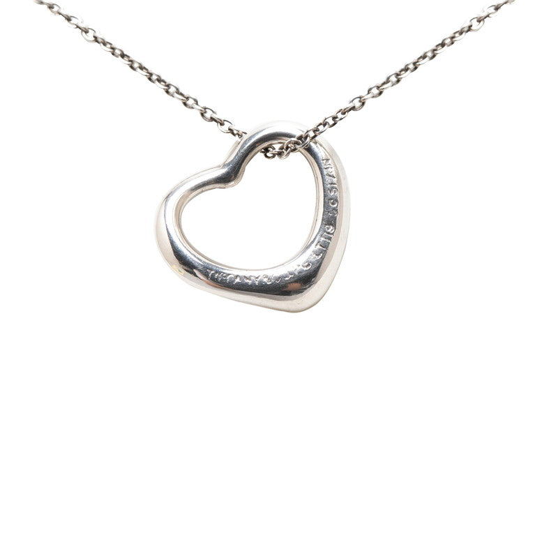 Tiffany & Co Open Heart Necklace Silver