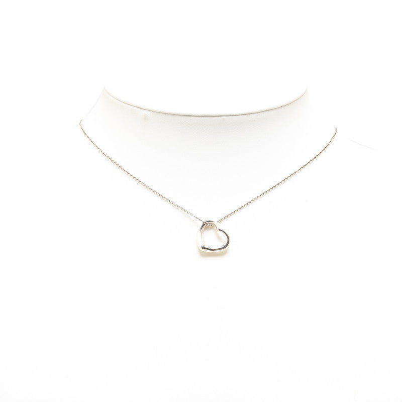 Tiffany & Co Open Heart Necklace Silver